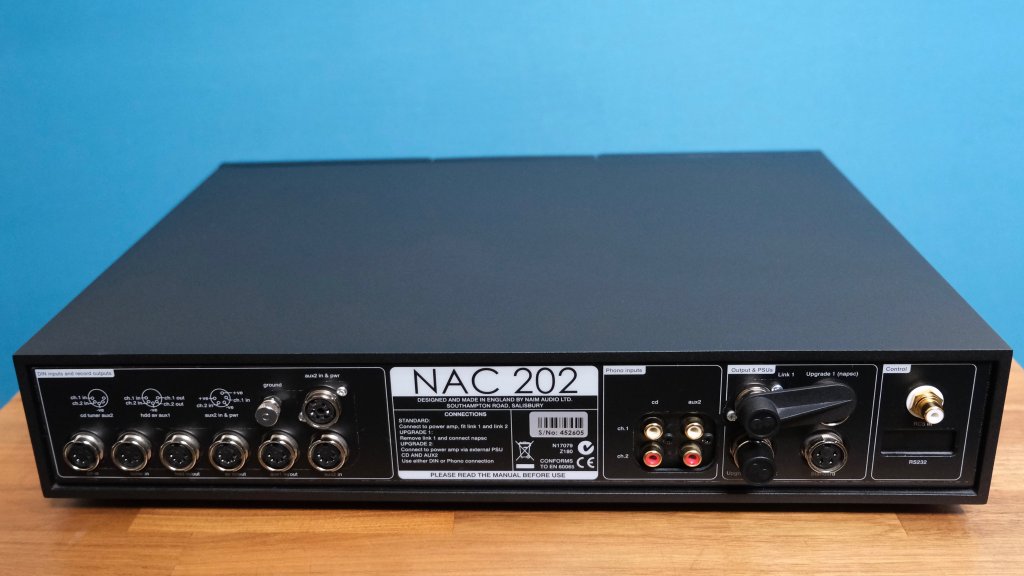 Naim NAC 202 Rear View.