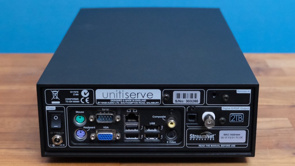 Naim UnitiServe Rear View.