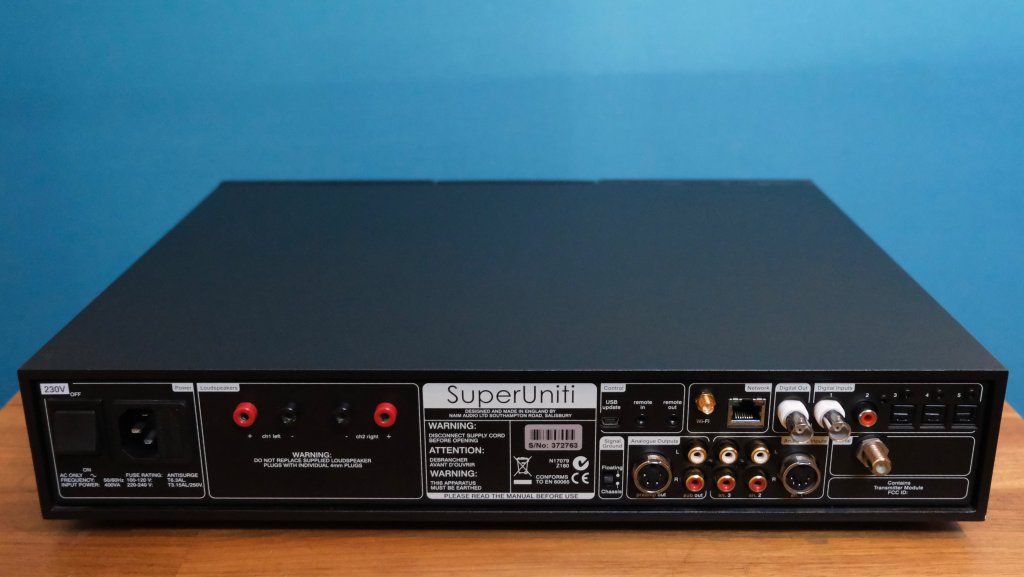 Naim Superuniti rear view.