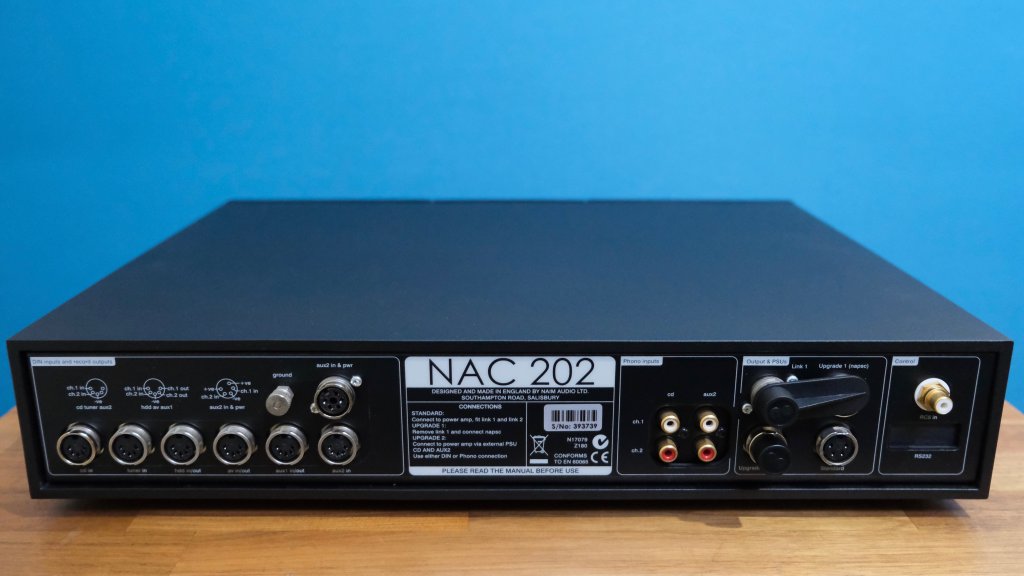 Naim NAC 202 Rear View.