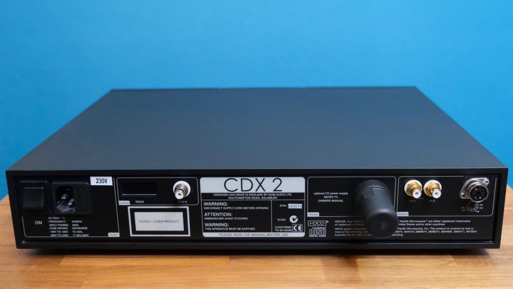 Naim CDX2 Rear View with Burndy link.
