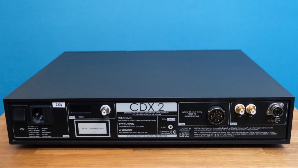 Naim CDX2 Rear View without Burndy link.