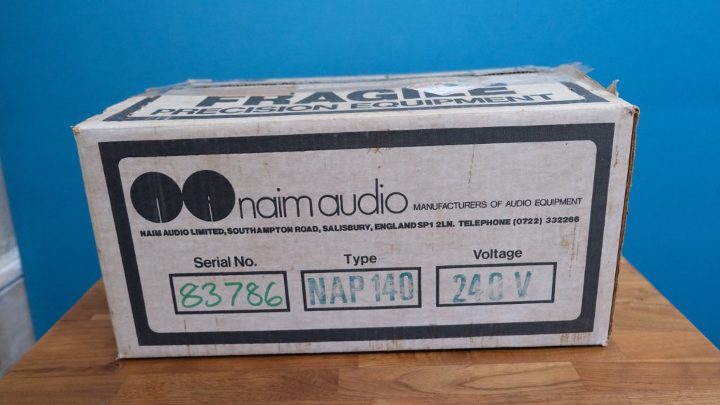 Naim NAP 140 Power Amplifier (Olive).