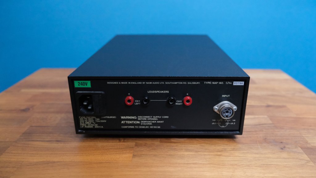 Naim NAP 140 Power Amplifier (Olive).